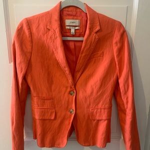 Coral J. Crew Schoolboy Blazer